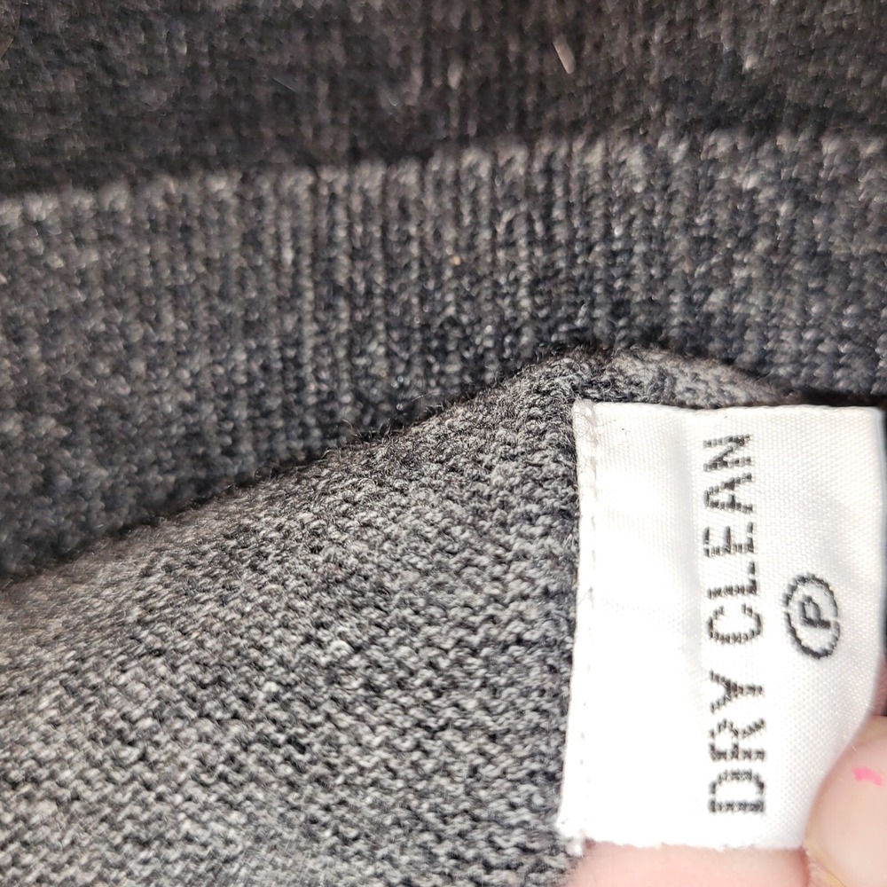 Tommy Bahama Sweater Medium Wool Cashmere 1/4 Zip Charcoal Gray Men's Mock Neck - Picture 10 of 12